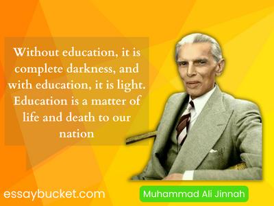 muhammad ali jinnah quotes about education